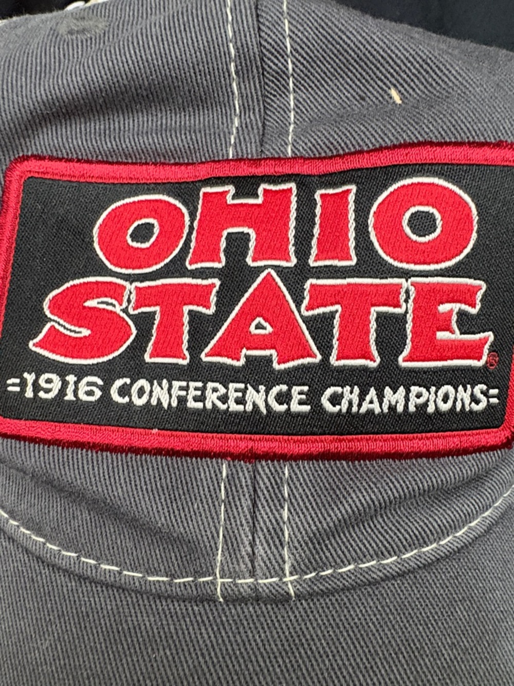 J. America Ohio State Gray and Red Trucker Cap - Picture 5 of 5